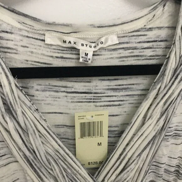 Max Studio Womens Long Dress Maxi V Neck Sleeveless Rayon Blend Size M New - Picture 5 of 12